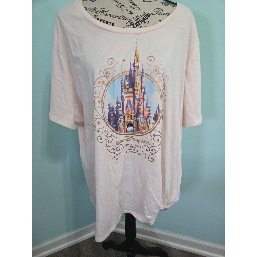 Walt Disney World 50th Anniversary Women's T-Shirt Size 3X Short Sleeve